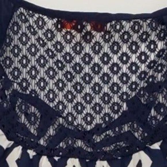 Hollywould Women's Medium Boho Style Blouse with 3/4 Sleeves - Picture 9 of 11